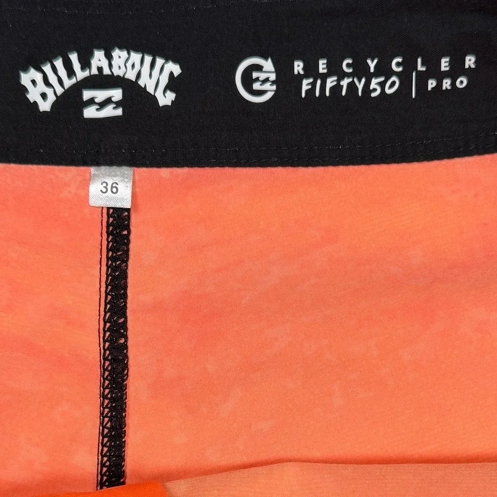 Billabong Fifty50 Panel Pro Board Shorts - NWT Mens 36 Black / Multi - #49596-K6